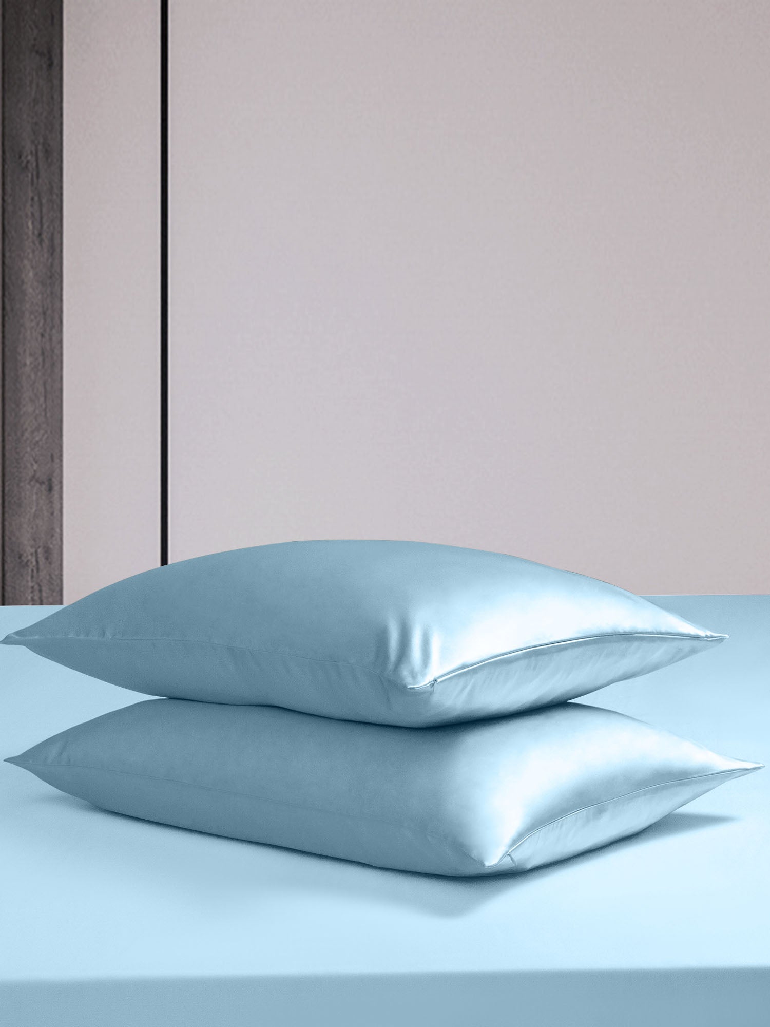 [Light Blue] SilkSilky-UK 19Momme Bed Linen Set 005