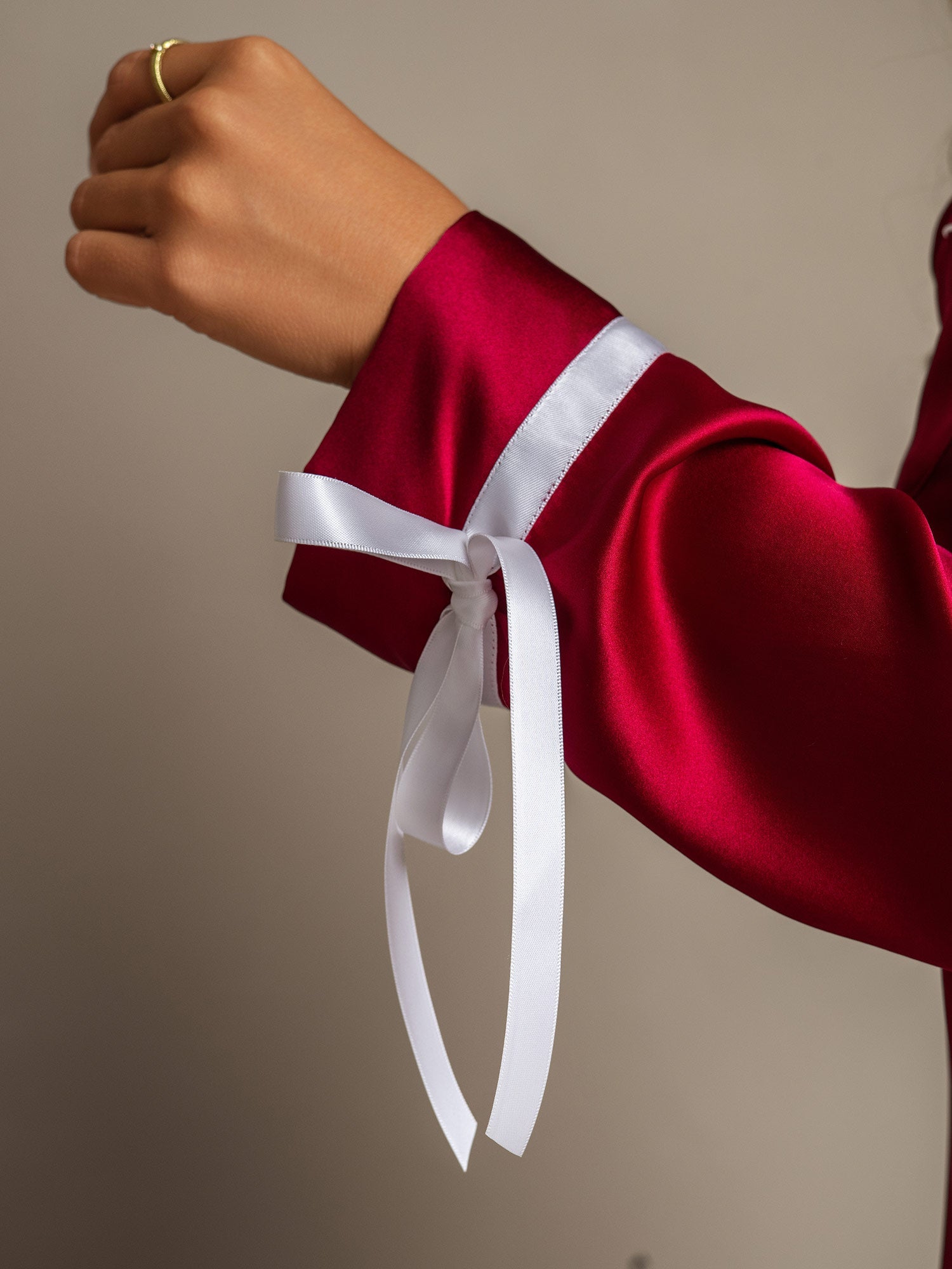 [Wine] SilkSilky-UK Pure Silk Womens Pajamas 005,