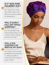 [Purple] SilkSilky-UK Sleep Cap 006