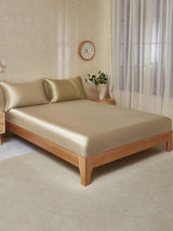 [Beige+Khaki] SilkSilky-UK 19Momme Bed Linen Set 001
