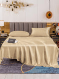 SilkSilky UK 19Momme Pure Silk Bedding Set Beige 002