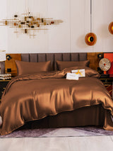 [Coffee] SilkSilky-UK 19Momme Bed Linen Set 002