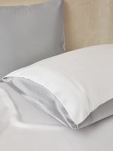 [LightGray+White] SilkSilky-UK 22Momme Bed Linen Set 003