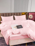 SilkSilky UK 22Momme Pure Silk Bedding Set Pink 004