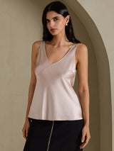 [Shadow Gray] SilkSilky-UK Sleeveless V Neck Camisole 003