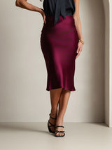 [Dark Red] SilkSilky-UK Skirt 004