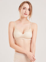 [Beige] SilkSilky-UK Silk Jersey Bra 003