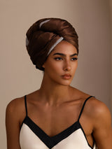 [Coffee] SilkSilky-UK Hair Towel Wrap 004