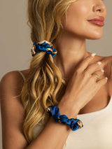 [Navy Dragon] SilkSilky-UK Scrunchie 005