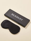 SilkSilky UK 19Momme Pure Silk Eye Mask Black 002