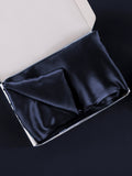 SilkSilky-UK 19Momme Pure Silk Pillowcase DarkBlue 009