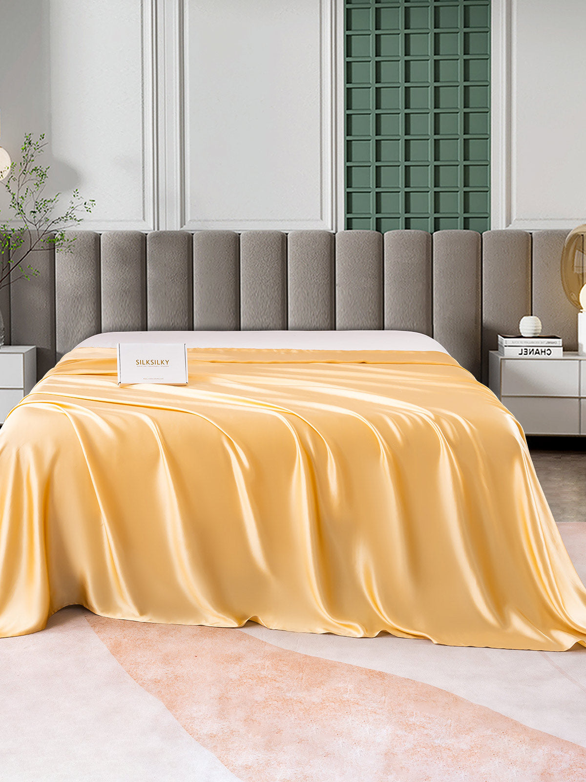 [Champagne] SilkSilky-UK 25Momme Pure Silk Sheet 002