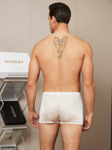 [Beige] SilkSilky-UK 100% Silk Jersey Men's Underwear 002