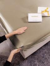 [Khaki] SilkSilky-UK 19Momme Bed Linen Set 003