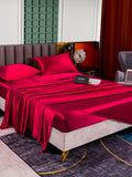 SilkSilky UK 25Momme Pure Silk Bedding Set Wine 003