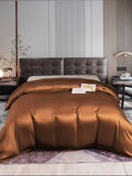 SilkSilky UK 22Momme Pure Silk Duvet Cover Coffee 001