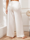 SilkSilky UK Pure Silk Womens Pants White 002