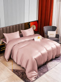 SilkSilky UK 22Momme Pure Silk Bedding Set PaleMauve 002