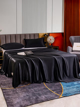 [Black] SilkSilky-UK 22Momme Bed Linen Set 003