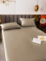 [Khaki] SilkSilky-UK 19Momme Bed Linen Set 005