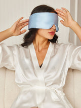 [Light Blue] SilkSilky-UK Sleep Mask 002