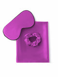 SilkSilky UK 19Momme Pure Silk Pillowcase Set Purple 001