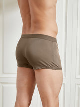 [Coffee] SilkSilky-UK 100% Silk Jersey Men's Underwear 002
