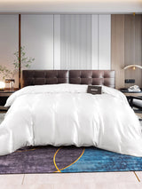 [White] SilkSilky-UK 22Momme Duvet Covers 001