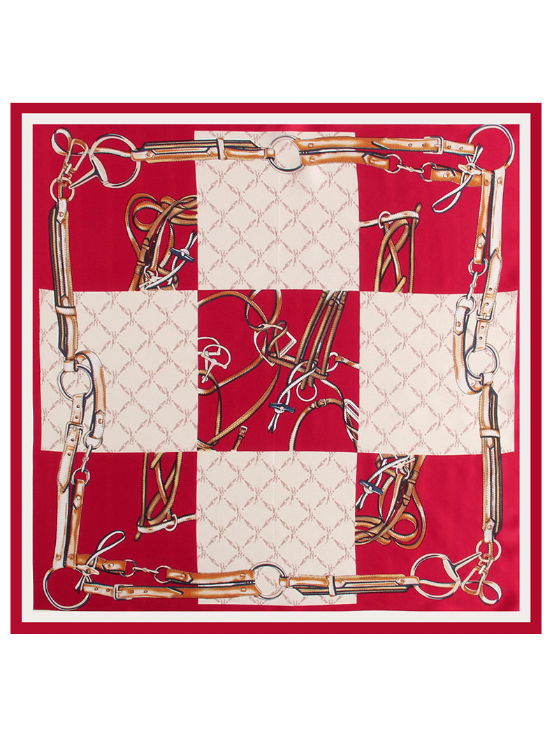 SilkSilky UK Pure Silk Scarf Red 002