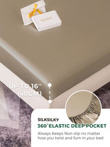 [Khaki] SilkSilky-UK 19Momme Sheet 004