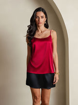 [Wine] SilkSilky-UK Spaghetti Strap Camisole 003