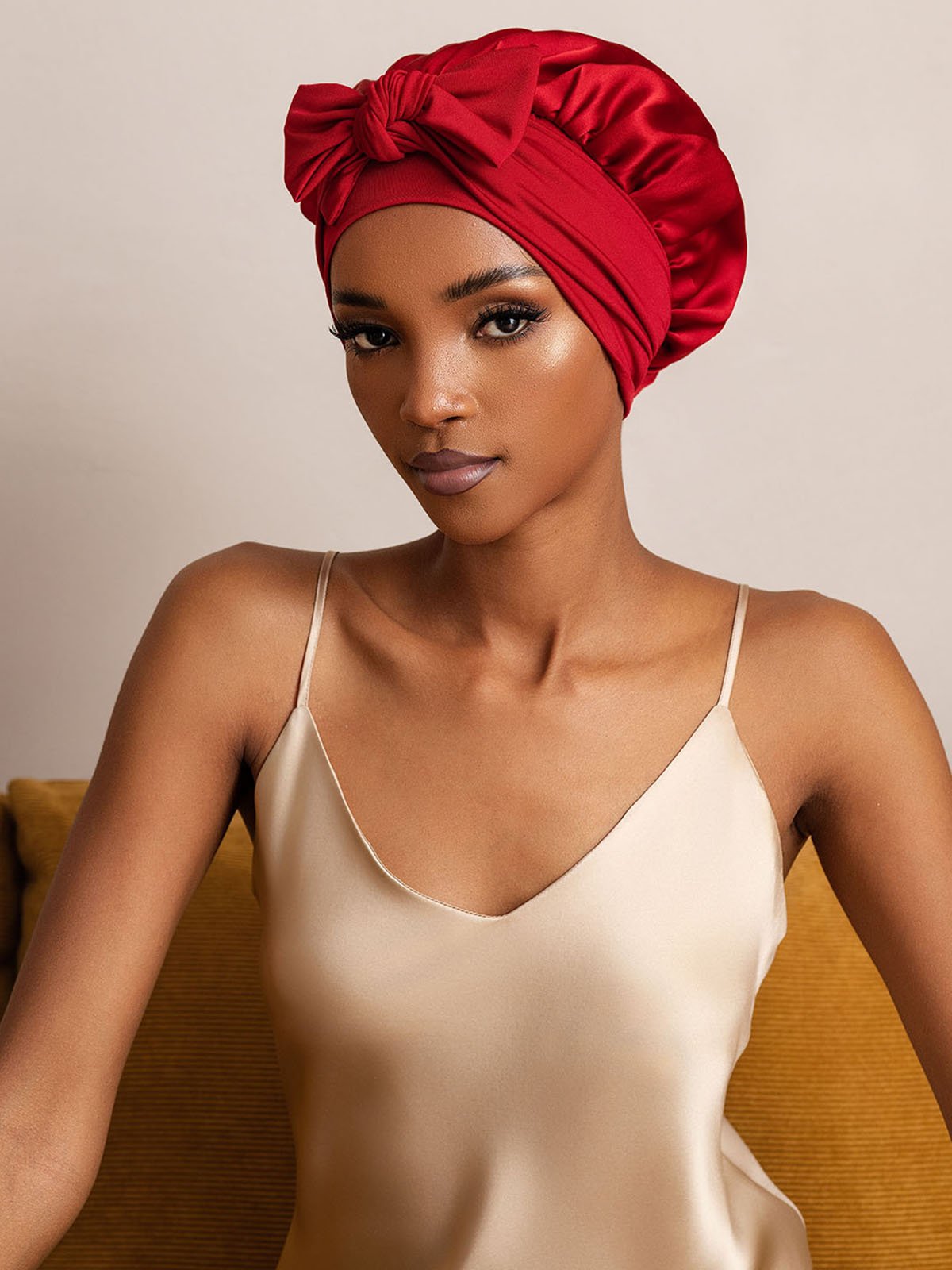 [Wine] SilkSilky-UK Pure Silk Sleep Cap 003