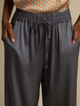 [DarkGray] SilkSilky-UK 19Momme Silk Womens Pants 004