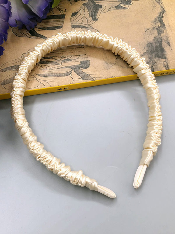 [Beige] SilkSilky-UK 19Momme Pure Silk Scrunchie 003