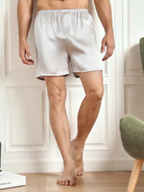 [Silver] SilkSilky-UK Men's Sleep Shorts 004