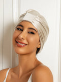 SilkSilky-UK Pure Silk Sleep Cap Beige 002