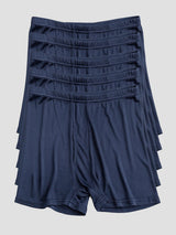 [Dark Blue] SilkSilky-UK 100% Silk Jersey Men's Underwear 002