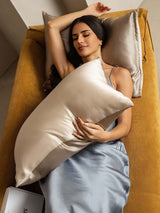 [Beige+Khaki] SilkSilky-UK 19Momme Pure Silk Pillowcase 004