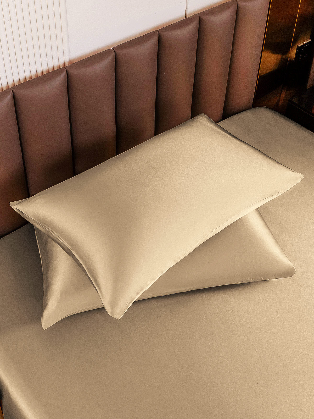 [Beige] SilkSilky-UK 19Momme Pure Silk Pillowcase 004