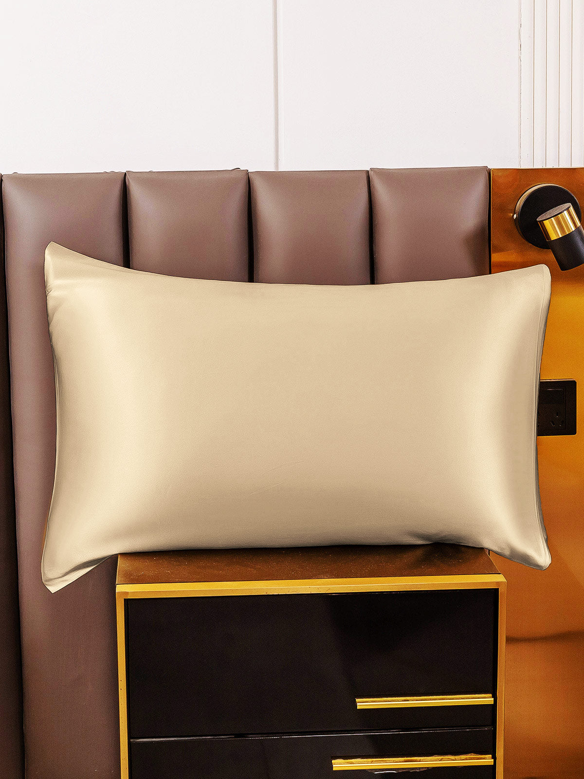 [Beige] SilkSilky-UK 22Momme Pure Silk Pillowcase 004