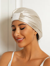[Beige] SilkSilky-UK Sleep Cap 001