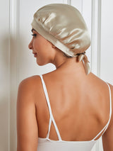 [Beige] SilkSilky-UK Sleep Cap 002