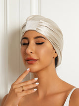 [Beige] SilkSilky-UK Sleep Cap 003