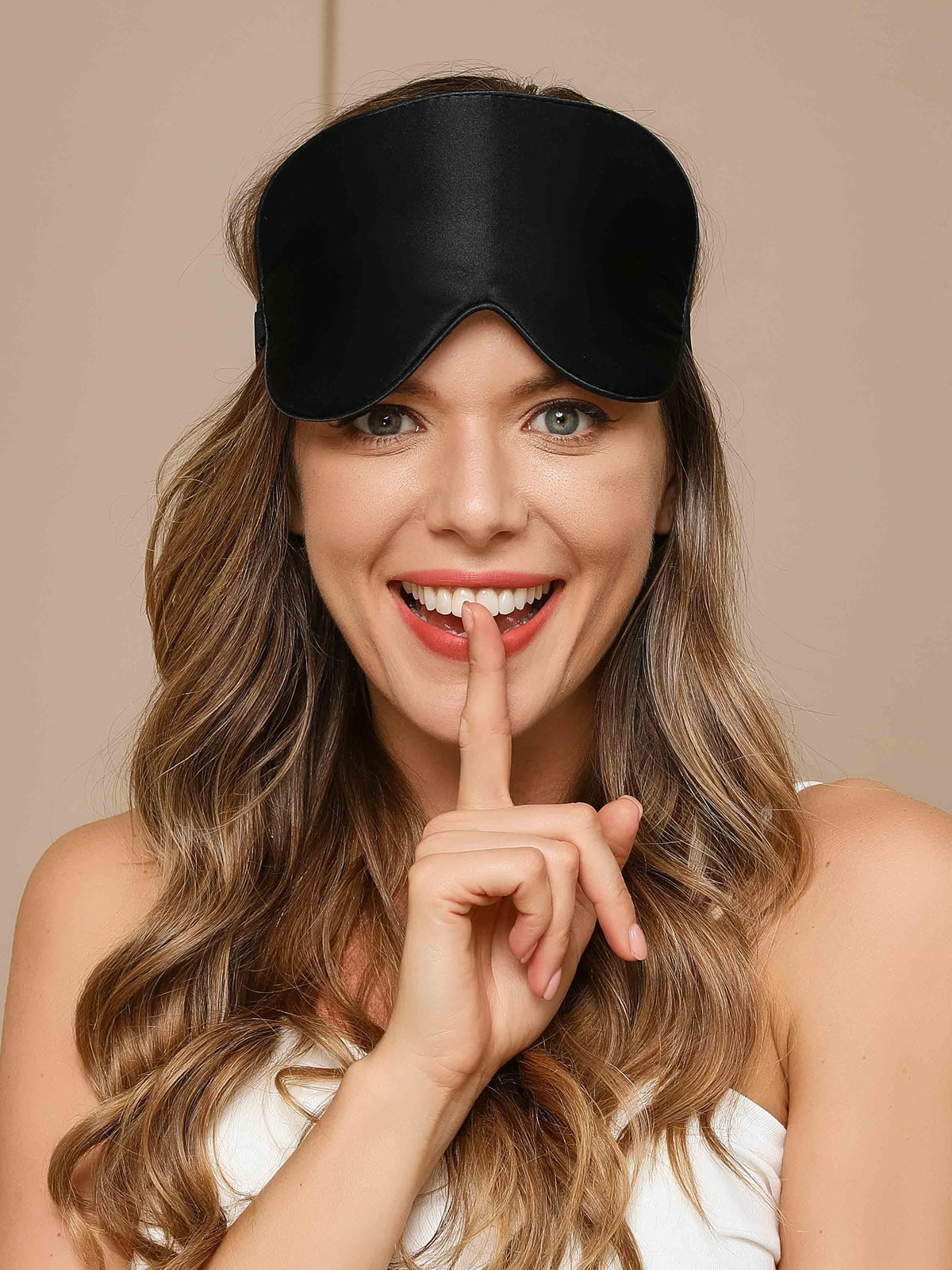 [Black] SilkSilky-UK 19Momme Pure Silk Eye Mask 001