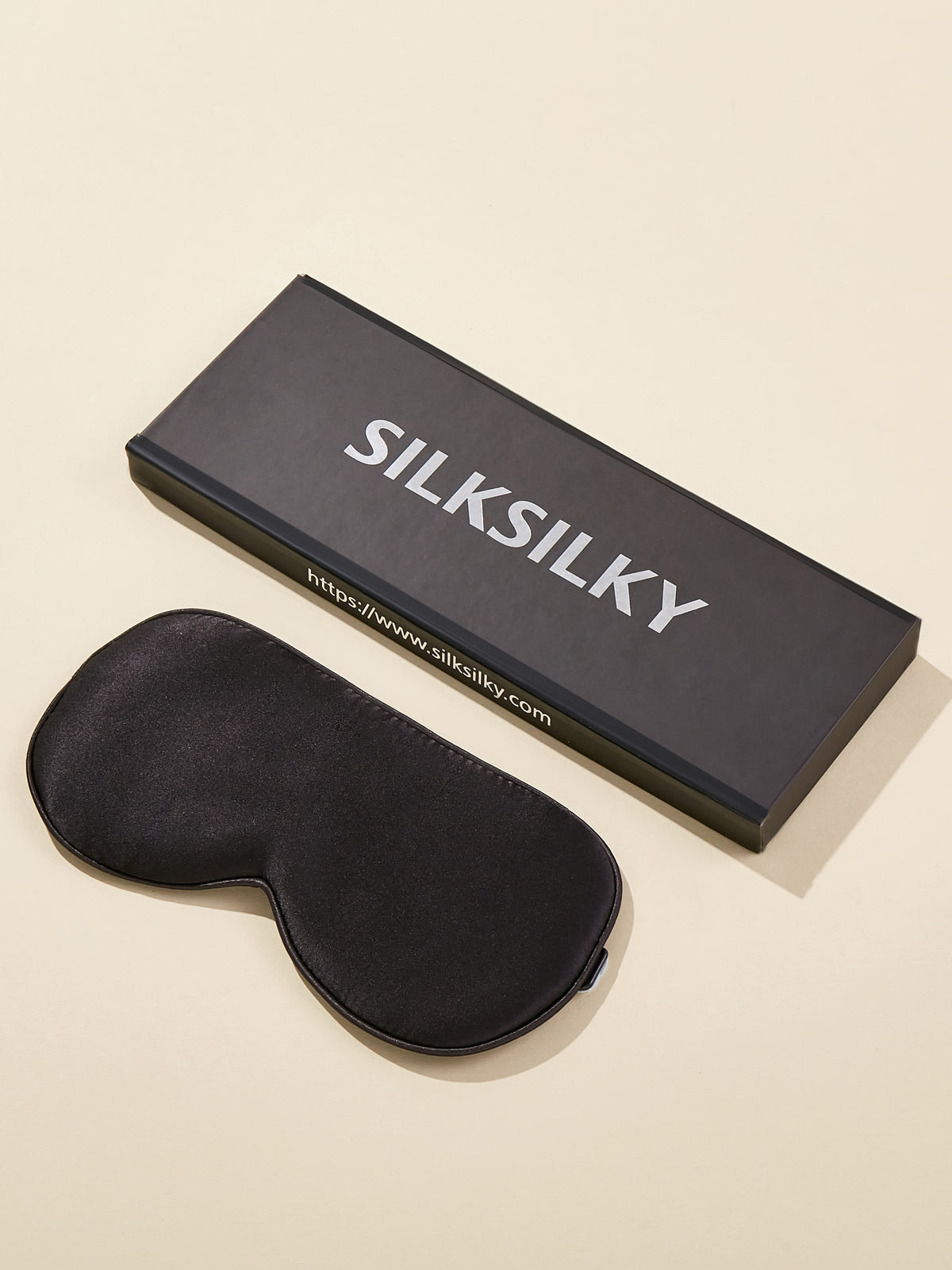 [Black] SilkSilky-UK 19Momme Pure Silk Eye Mask 002