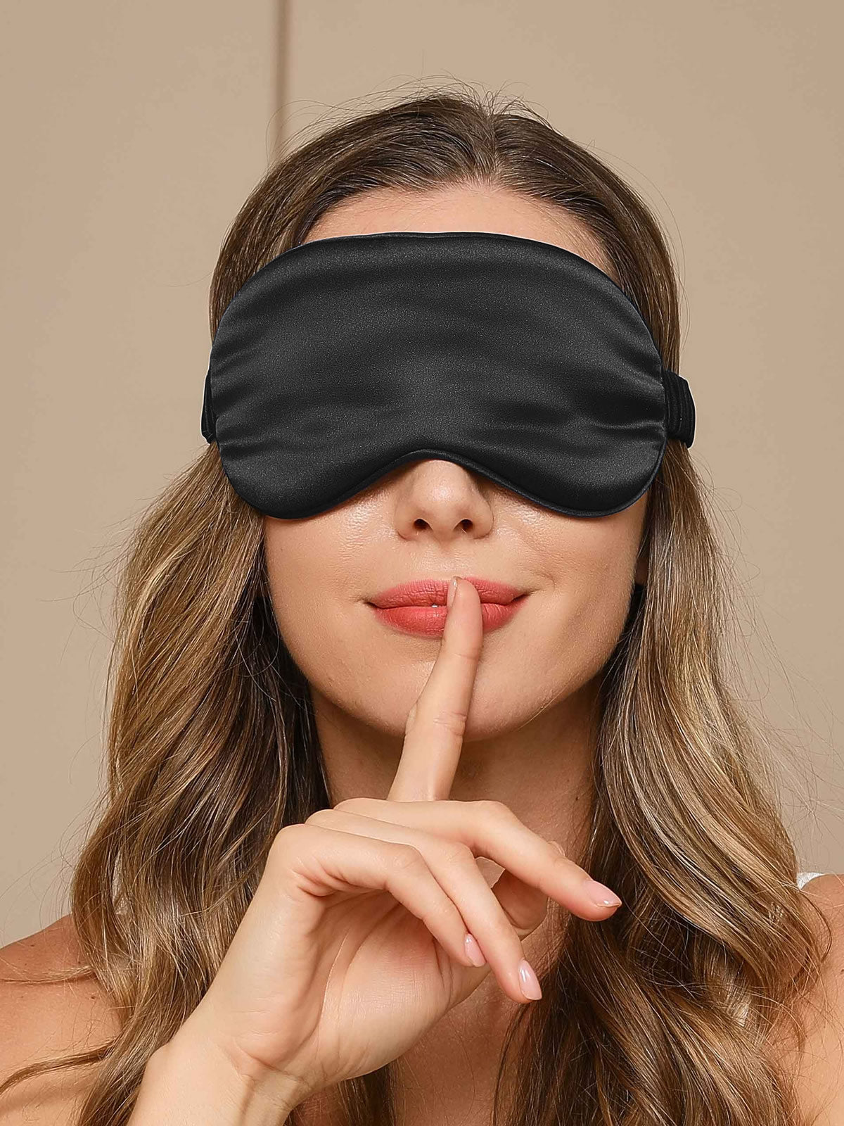 [Black] SilkSilky-UK 19Momme Pure Silk Eye Mask 004