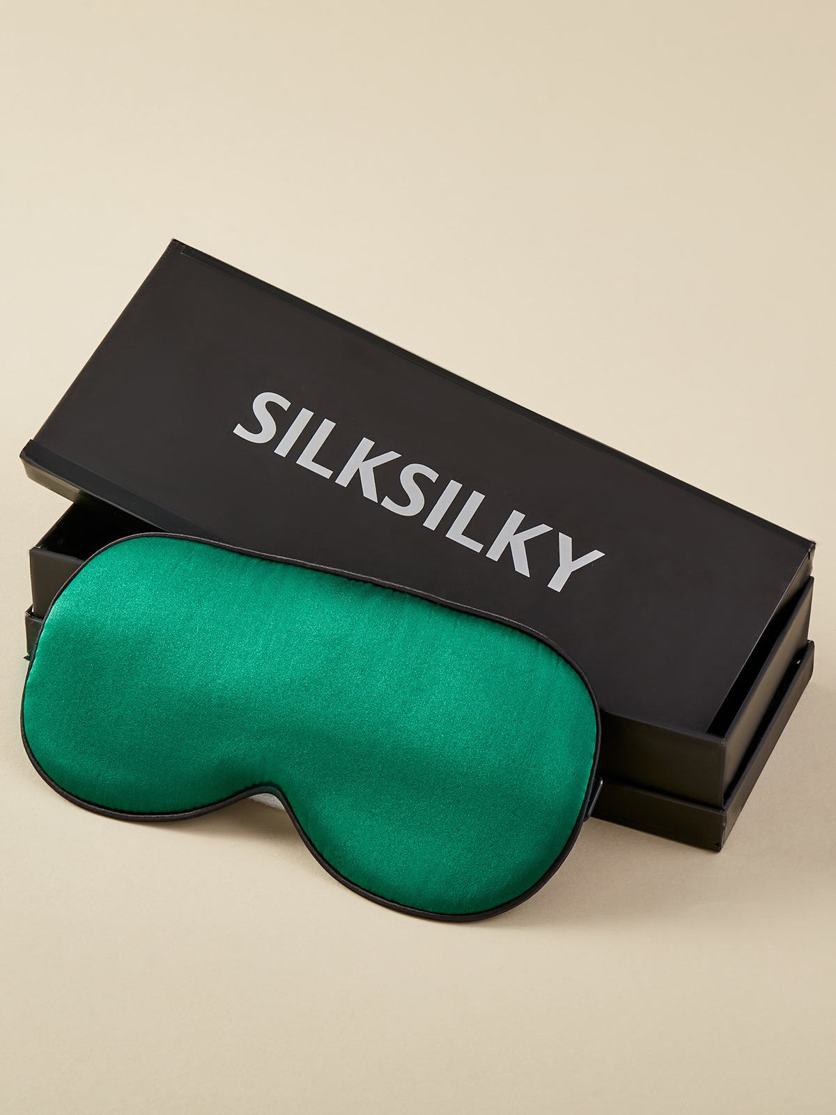 [Black] SilkSilky-UK 19Momme Pure Silk Eye Mask 004