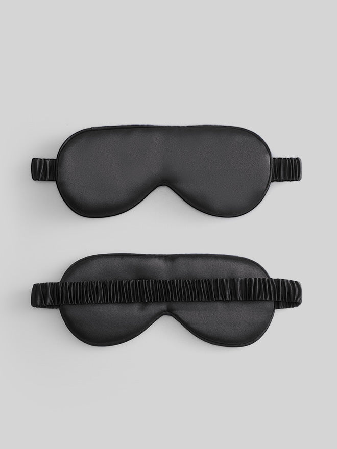 [Black] SilkSilky-UK 19Momme Pure Silk Eye Mask 005