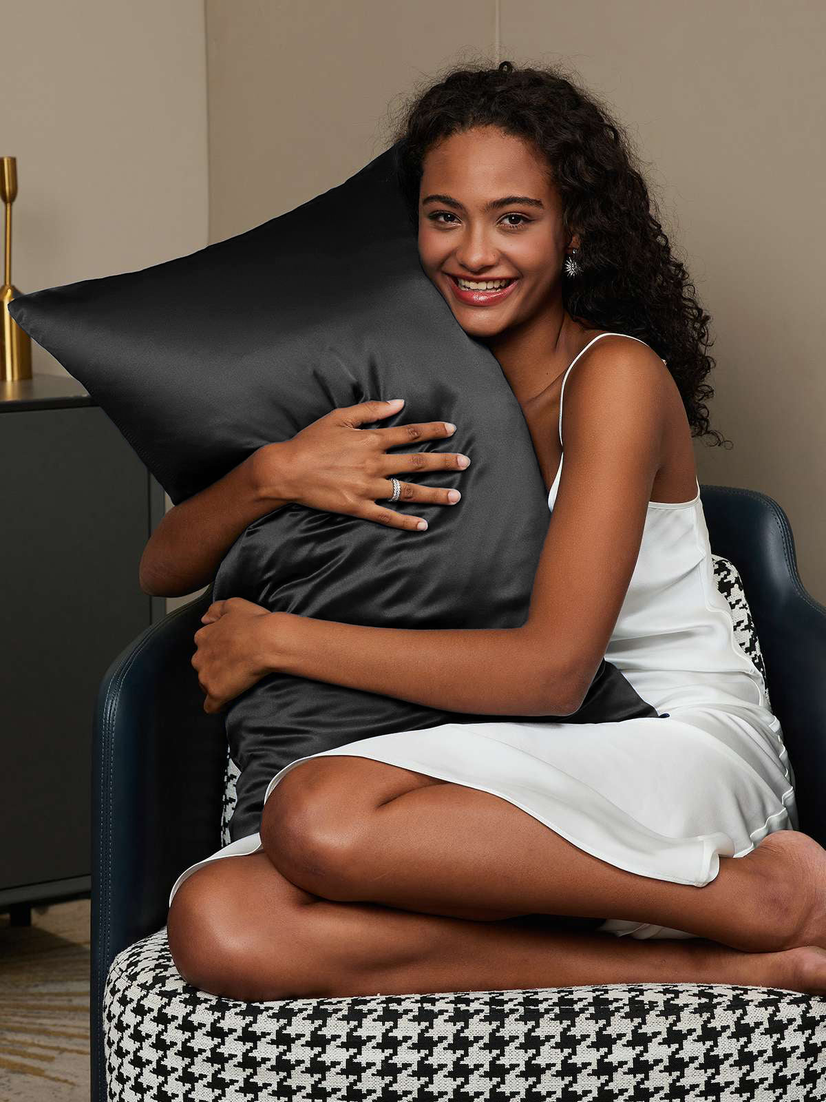 [Black] SilkSilky-UK 19Momme Pure Silk Pillowcase 002