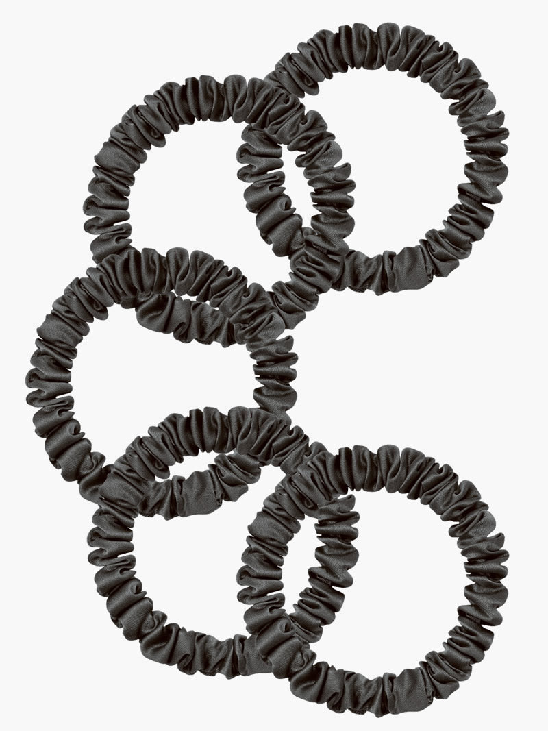 [Black] SilkSilky-UK 19Momme Pure Silk Scrunchie 003